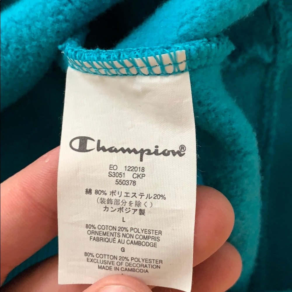 Supreme Champion crewneck Teal Blue - Picture 4 of 4